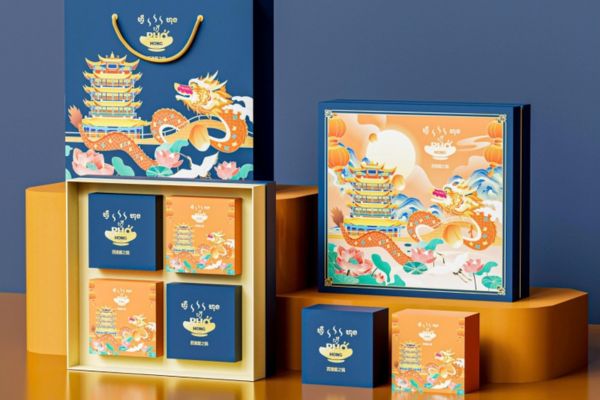 In hộp trung thu 4 bánh đẹp, chất lượng cao