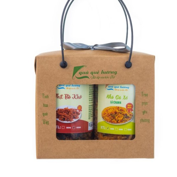 In hộp giấy đựng khô gà combo sang trọng In hộp giấy đựng khô gà combo