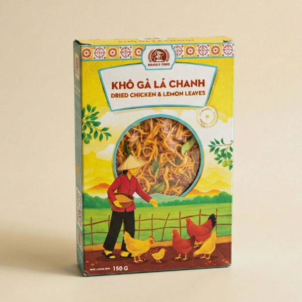 In hộp giấy đựng khô gà đẹp mắt, bền chắc In hộp giấy đựng khô gà đẹp mắt