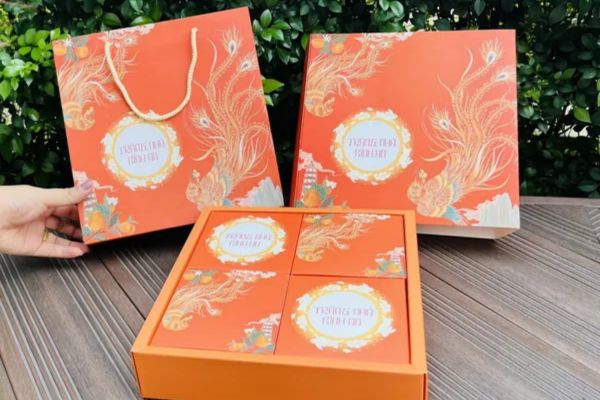 In hộp trung thu 4 bánh đẹp, chất lượng cao