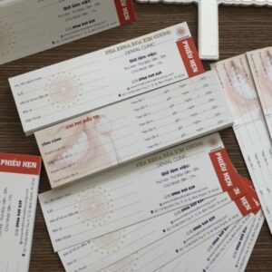 In phiếu hẹn nha khoa đẹp, thiết kế theo yêu cầu