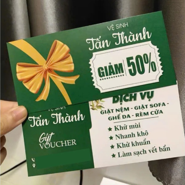 In Hoa Long nhận in phiếu quà tặng theo yêu cầu