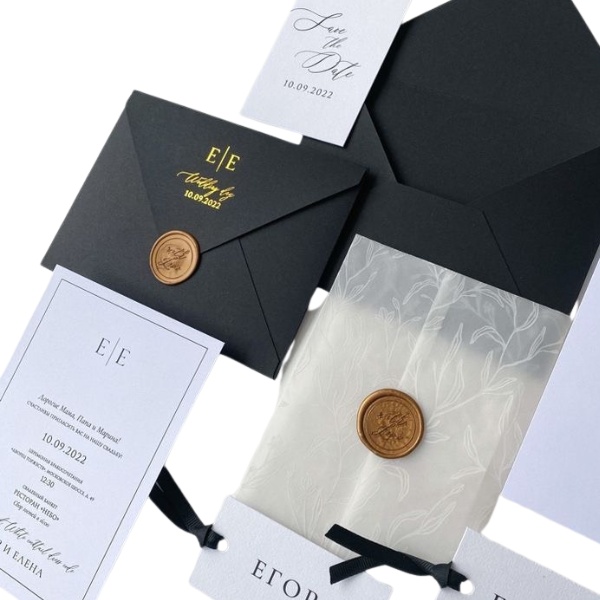 In phong bì ép kim đựng thiệp cưới đẹp mắt In phong bì ép kim đựng thiệp cưới