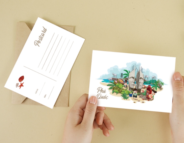 In postcard tri ân đẹp mắt