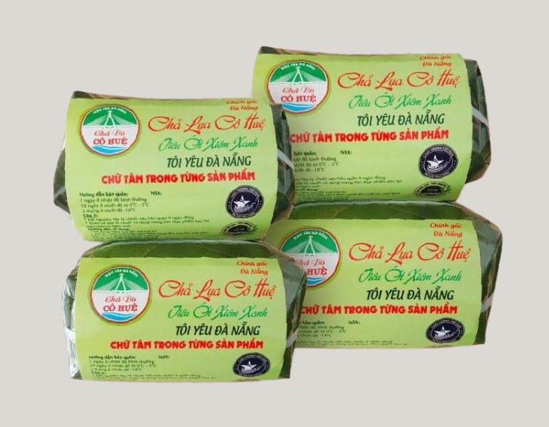 In tem giò chả chuẩn màu sắc