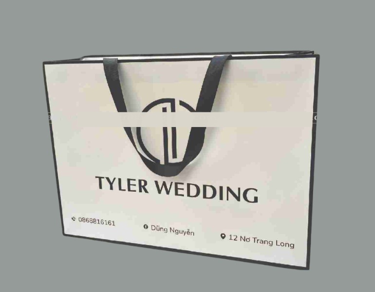 In túi giấy cửa hàng váy cưới cỡ lớn