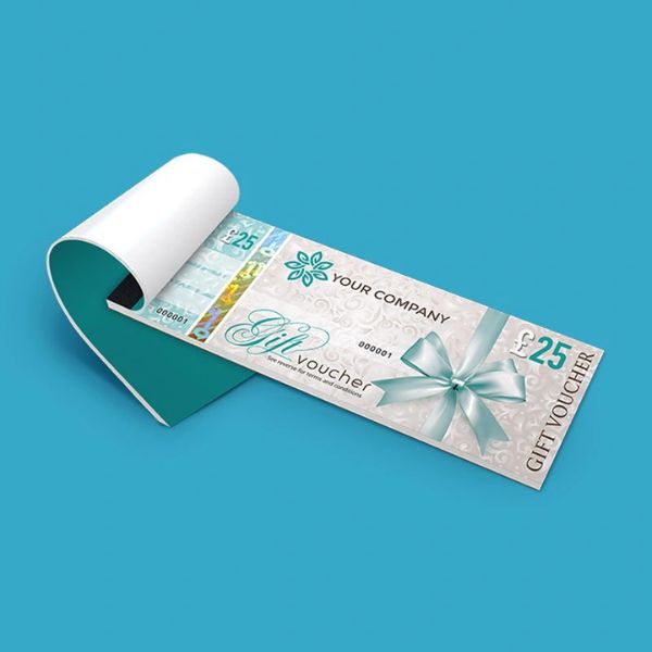 In voucher đóng cuốn đẹp, chất lượng cao