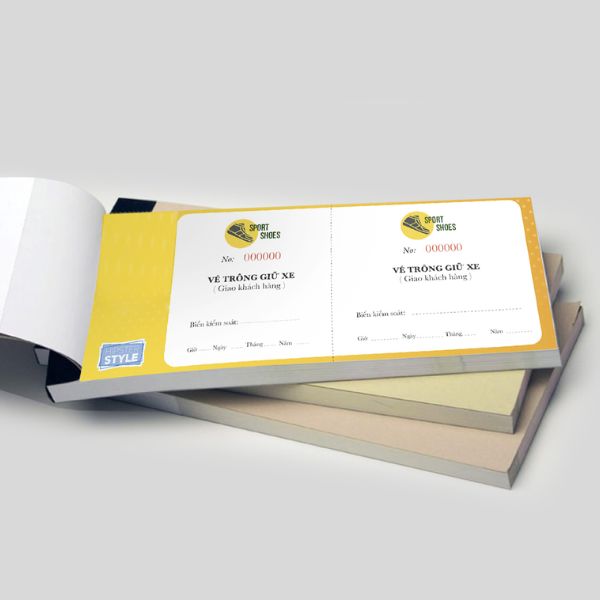 In voucher đóng cuốn đẹp, chất lượng cao