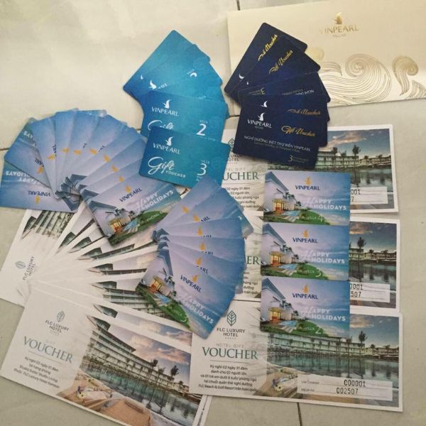 In voucher khách sạn In voucher khách sạn đẹp, thiết kế theo yêu cầu