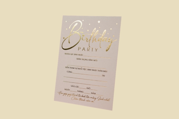 Kích thước thiệp chúc mừng sinh nhật 1 mặt