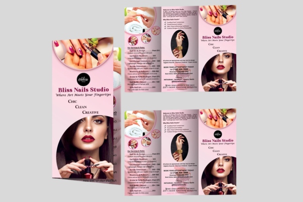 Mẫu brochure nail chuyên nghiệp