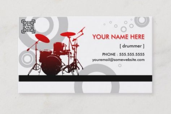 Mẫu card visit âm thanh có mã QR