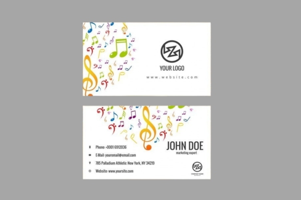 Mẫu card visit âm thanh sáng tạo