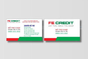 In Hoa Long nhận thiết kế và in ấn mẫu card visit cho vay tiền cao cấp