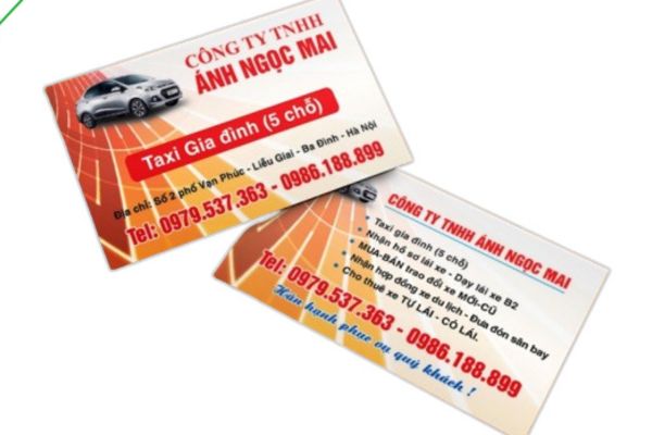 Mẫu card visit dạy lái xe đẹp, chất lượng cao