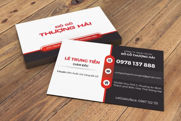 Mẫu card visit đồ gỗ đẹp, thiết kế theo yêu cầu