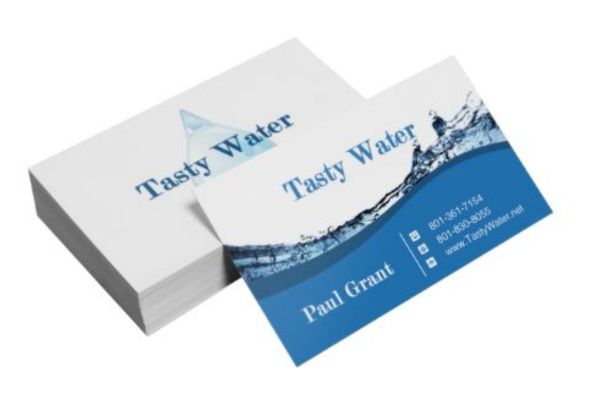 Mẫu card visit nước tinh khiết giá rẻ. chất lượng cao