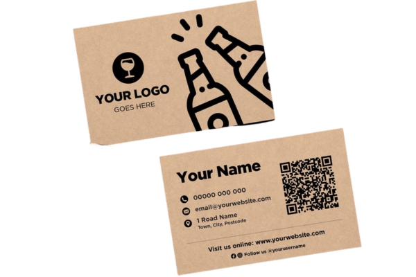 Mẫu card visit quán nhậu ấn tượng