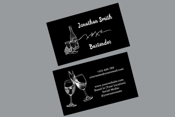 Mẫu card visit quán nhậu cao cấp