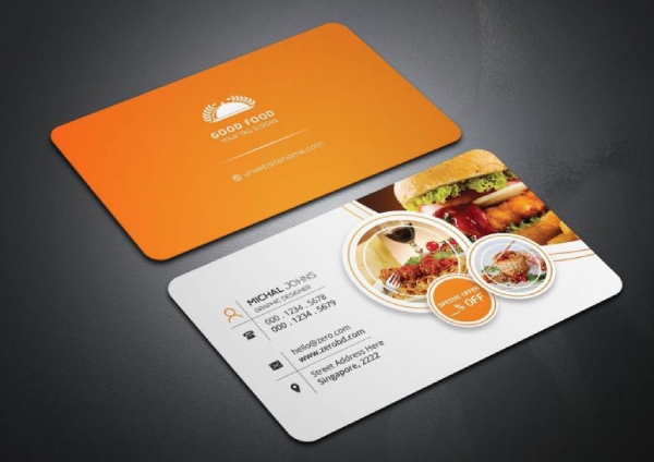 In Hoa Long nhận thiết kế và in ấn Mẫu Card Visit Shop Ăn Vặt chất lượng