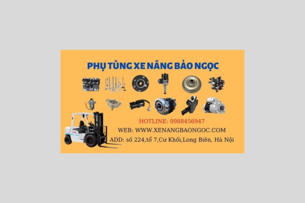 Mẫu card visit xe nâng, phụ tùng xe nâng