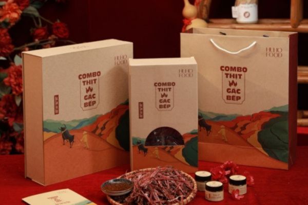 Mẫu hộp giấy đựng thịt trâu đẹp, chất lượng cao