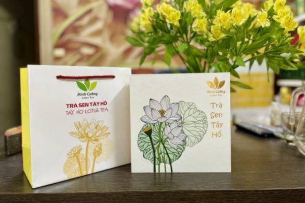 Mẫu hộp giấy đựng trà sen đẹp, chất lượng cao