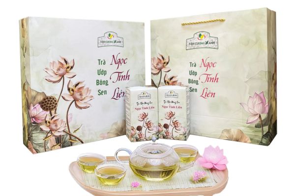 Mẫu hộp giấy đựng trà sen đẹp, chất lượng cao