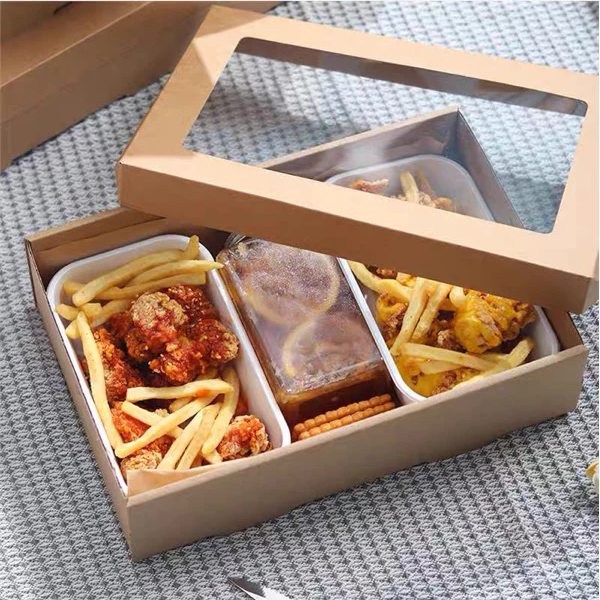 In Hoa Long nhận thiết kế và in ấn mẫu hộp giấy kraft có cửa sổ chất lượng