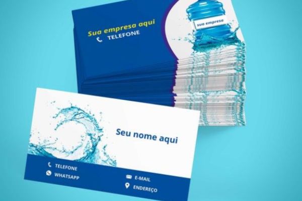 Mẫu card visit nước tinh khiết giá rẻ. chất lượng cao