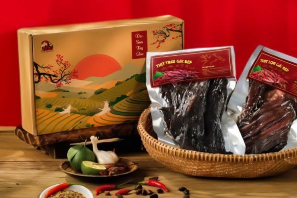 Mẫu hộp giấy đựng thịt trâu đẹp, chất lượng cao