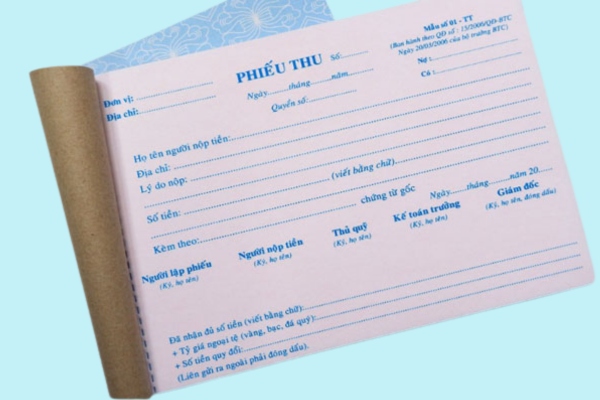 Mẫu in phiếu 3 liên đẹp có rãnh xé