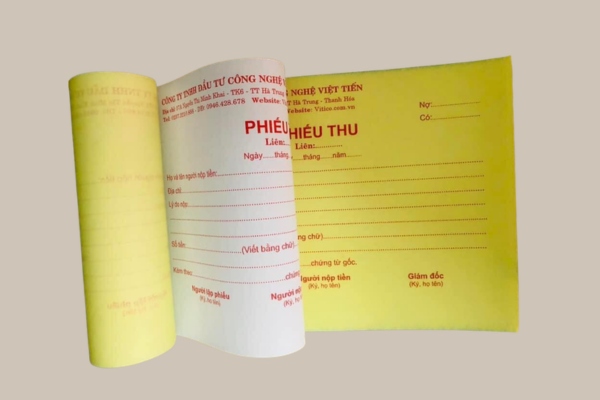 Mẫu in phiếu 3 liên sắc nét