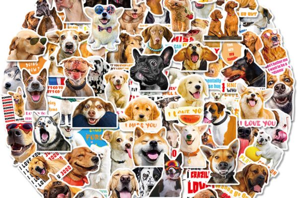 Mẫu sticker con chó đẹp, chất lượng cao