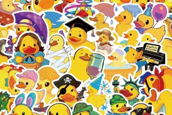 Mẫu sticker con vịt đẹp, thiết kế theo yêu cầu
