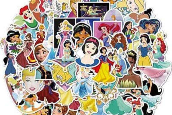Mẫu sticker công chúa đẹp, chất lượng cao