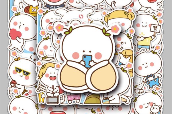 Mẫu sticker lá chona đẹp, thiết kế theo yêu cầu
