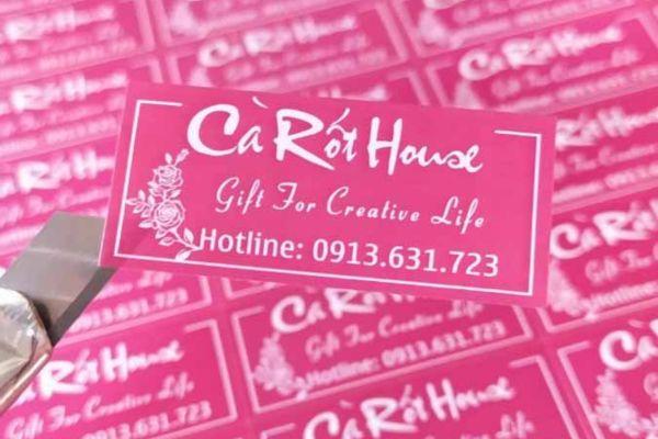 Mẫu tem nhãn shop hoa đẹp, thiết kế theo yêu cầu