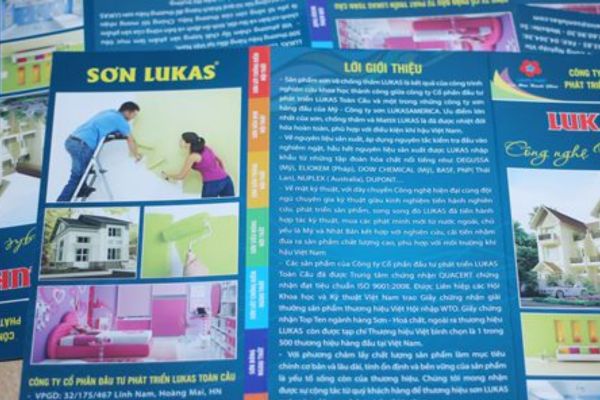 Mẫu tờ rơi quảng cáo sơn đẹp, chất lượng cao