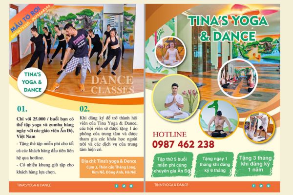 Tờ rơi tuyển sinh CLB đẹp, chất lượng cao