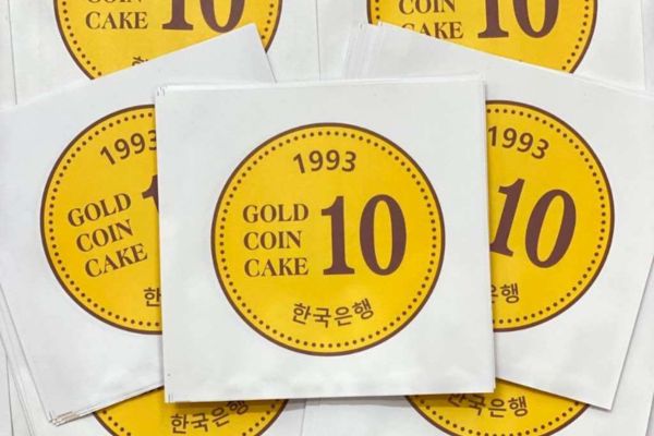 Túi giấy đựng bánh đồng xu đẹp, giá rẻ