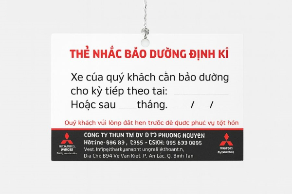 In Hoa Long nhận thiết kế và in ấn mẫu phiếu bảo dưỡng xe ô tô chuyên nghiệp