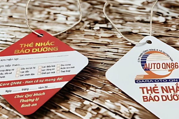 In Hoa Long nhận thiết kế và in ấn mẫu phiếu bảo dưỡng xe ô tô hình thoi