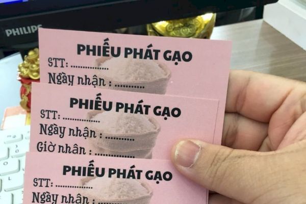 Mẫu phiếu phát quà từ thiện đẹp, thiết kế theo yêu cầu