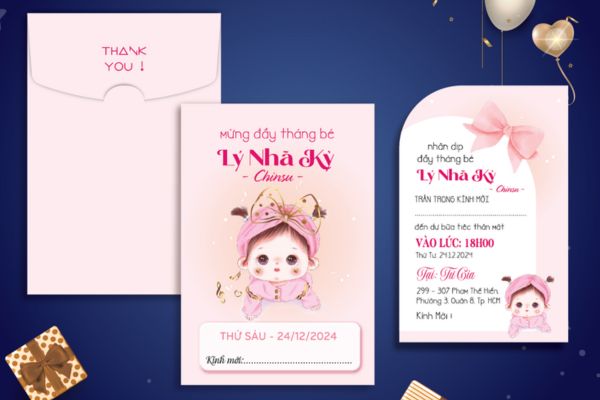 Mẫu thiệp sinh nhật cho bé gái đẹp, giá rẻ