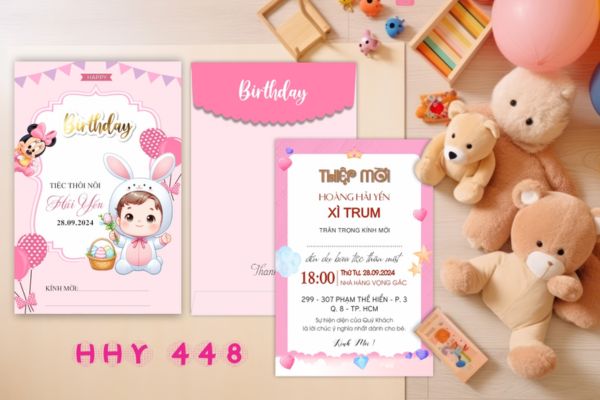Mẫu thiệp sinh nhật cho bé gái đẹp, giá rẻ