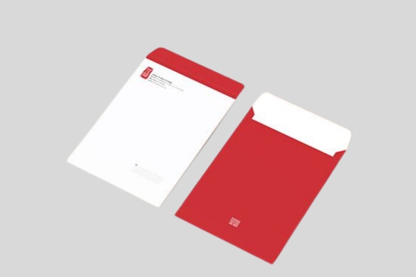 Mẫu phong bì đơn vị vận chuyển chống gập