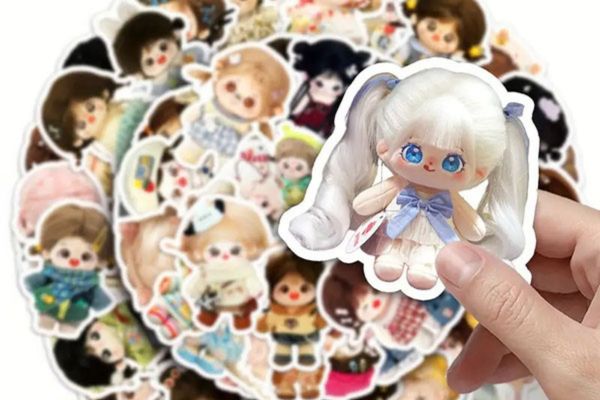 Mẫu sticker búp bê đẹp, thiết kế theo yêu cầu