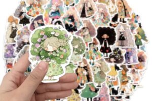 Mẫu sticker búp bê đẹp, thiết kế theo yêu cầu