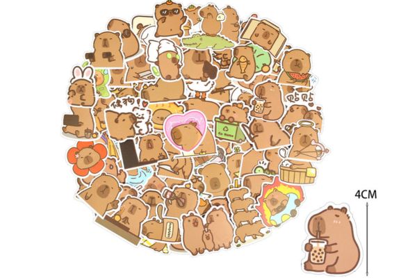 Mẫu sticker capybara đẹp, chất lượng cao tại Hà Nội